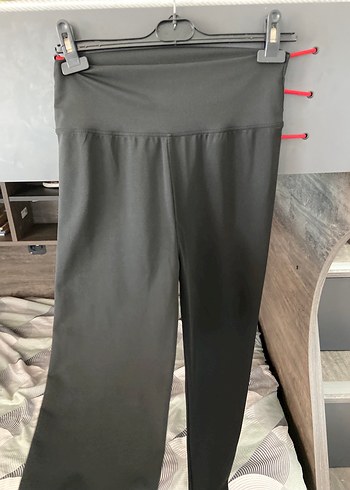 Oysho Oysho Siyah Spor Tayt Velcro Detaylı