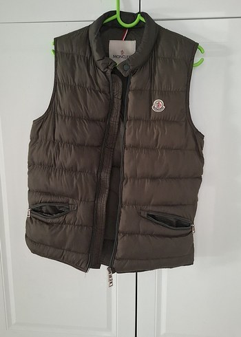 Moncler fermuar lı yeşiYelek - Görsel 5