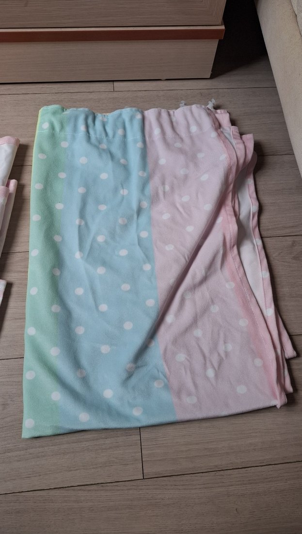 Pastel Tonlarda Çok Renkli Tie-Dye Perde - Görsel 4