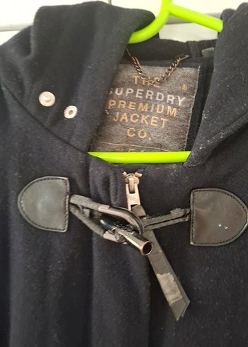 Düğmeli Siyah Midi  Kabanı - Görsel 3