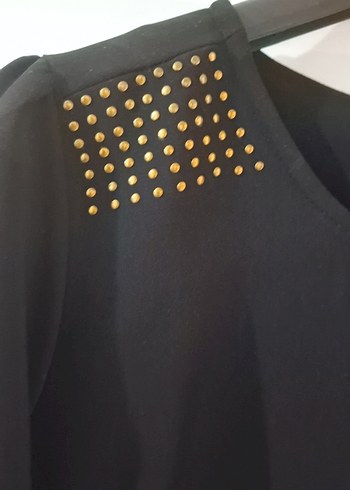 Siyah Midi Elbise - Görsel 3