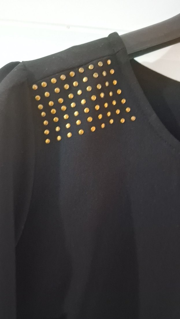 Siyah Midi Elbise - Görsel 3