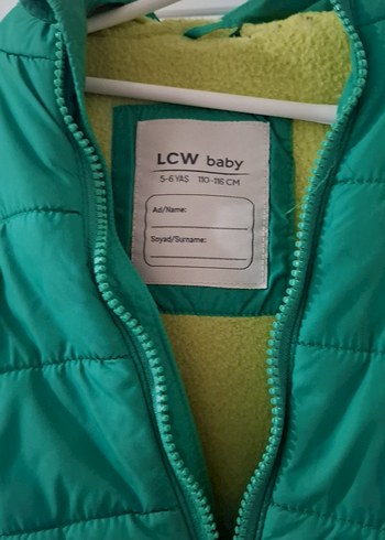 Hooded Fermuarlı Erkek Çocuk Yeşil Mont - Görsel 2
