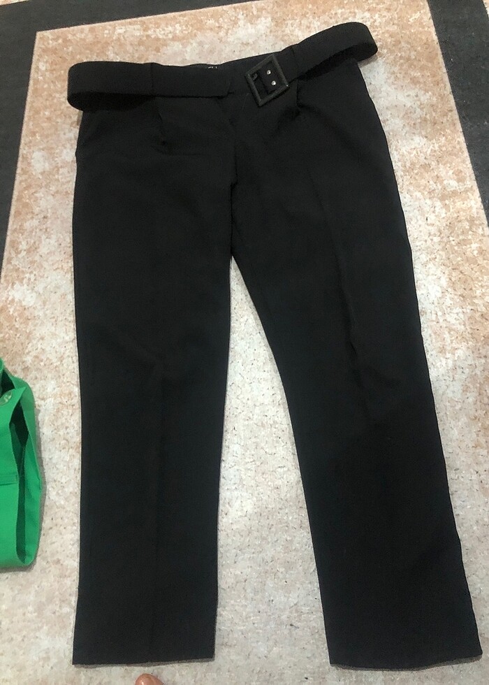 Yüksek bel kumaş pantolon - Görsel 2