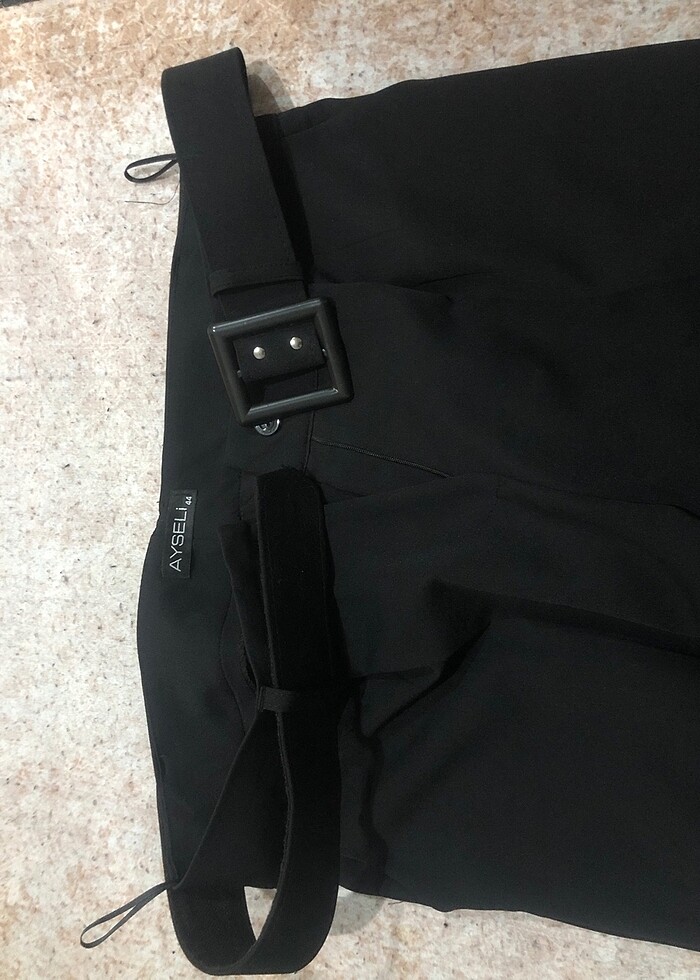 Yüksek bel kumaş pantolon - Görsel 4