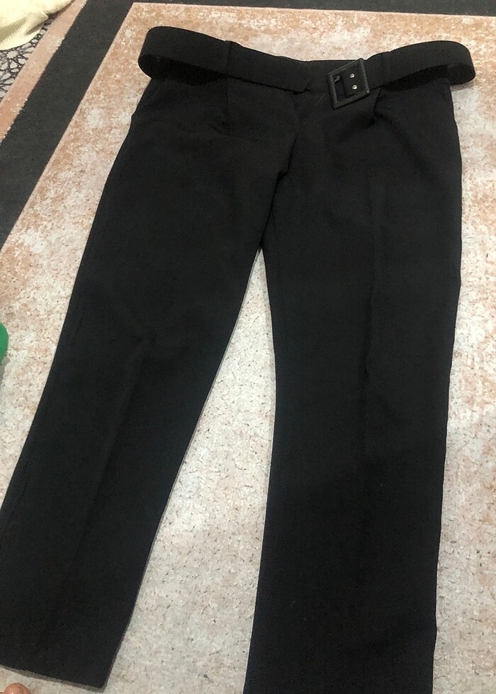 Yüksek bel kumaş pantolon - Görsel 3