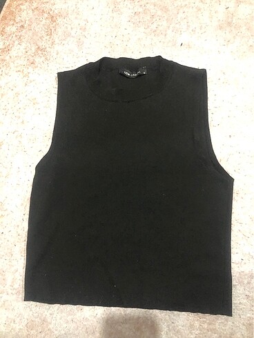 Düz kolsuz triko kazak - Görsel 3