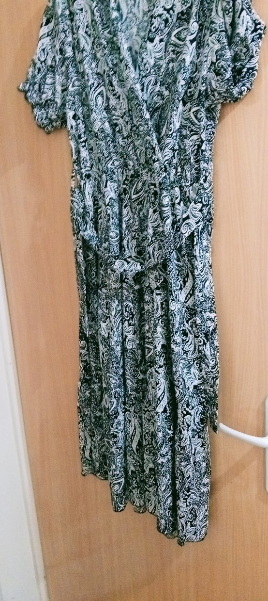 midi boy Elbisesi V Yaka - Görsel 3