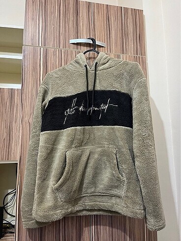 LCW Casual Uzun Kollu Baskılı Pelüş Erkek Hoodie