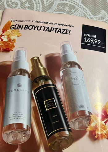 Avon Kadın Vücut Spreyleri 100 ml - Perceive, Little Black Dress, Pur