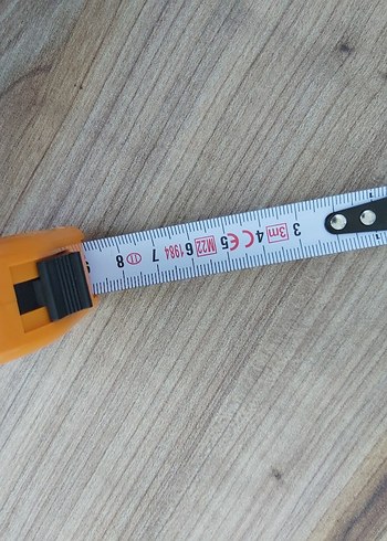 Turuncu Teska şerit metre 3m - Görsel 3