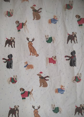 Beyaz Desenli çift kişilik çarşaf ve yastık kılıfı - Görsel 2