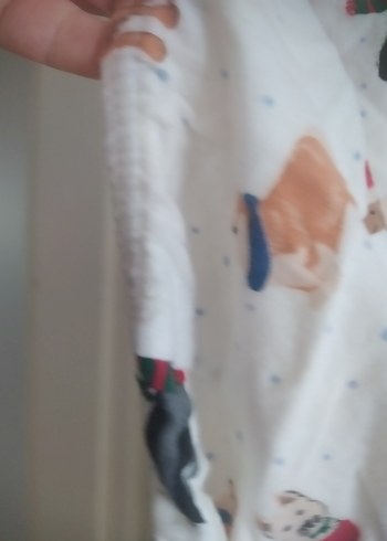 Beyaz Desenli çift kişilik çarşaf ve yastık kılıfı - Görsel 3