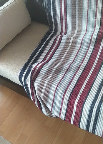 Camel Renkli çift kişilik battaniye - Görsel 3