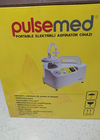 Pulsemed Portatif Elektrikli Aspiratör Cihazı Sarı - Görsel 2