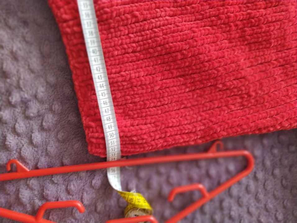 Kırmızı V Yakalı Örgü  Hırkası - Görsel 4