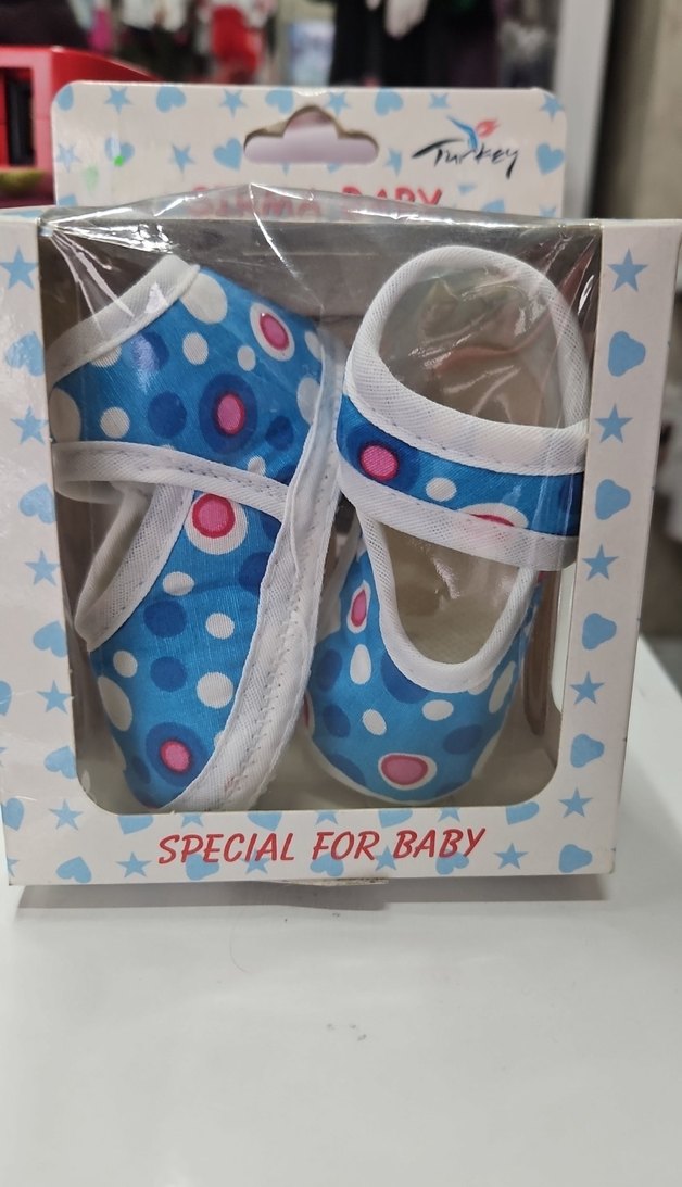 Renkli Baskılı Bebek Ayakkabısı - Görsel 3