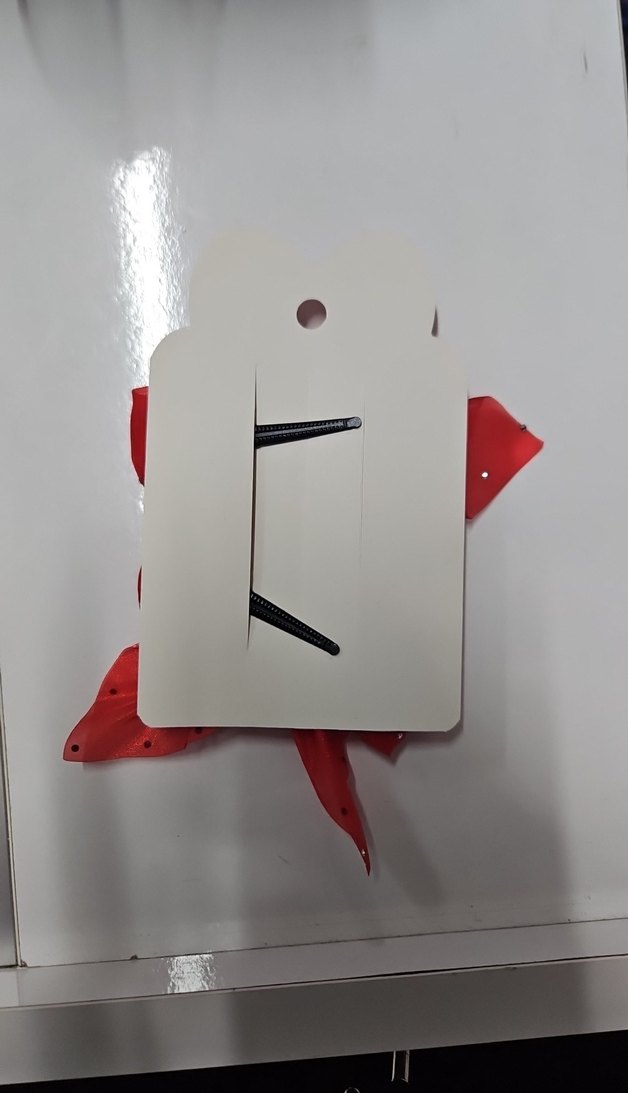 Kız Çocukları İçin Kırmızı Fiyonk Toka Seti - Görsel 2