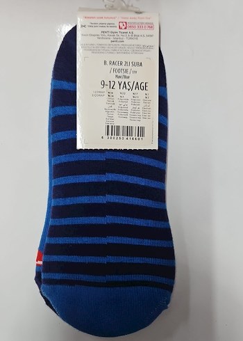 Erkek Çocuk Mavi Baskılı Çorap - Görsel 3