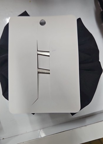 Siyah Sentetik Kumaş Fiyonk Saç Aksesuarı - Görsel 2