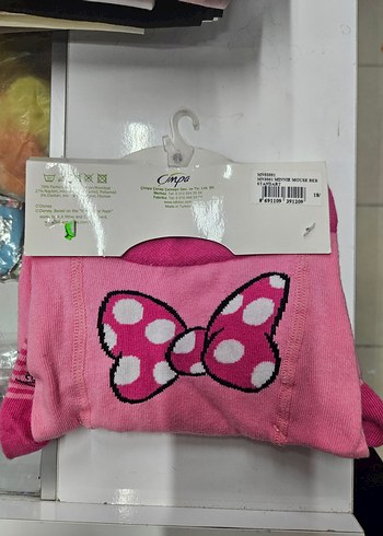 Pembe Minnie Baskılı Külotlu Çorap 18-24 Ay - Görsel 2