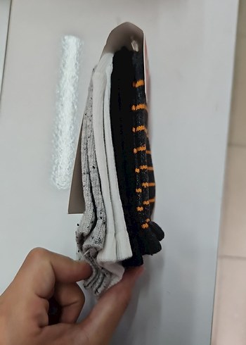 Erkek Çocuk Siyah Çizgili Çorap - Görsel 3