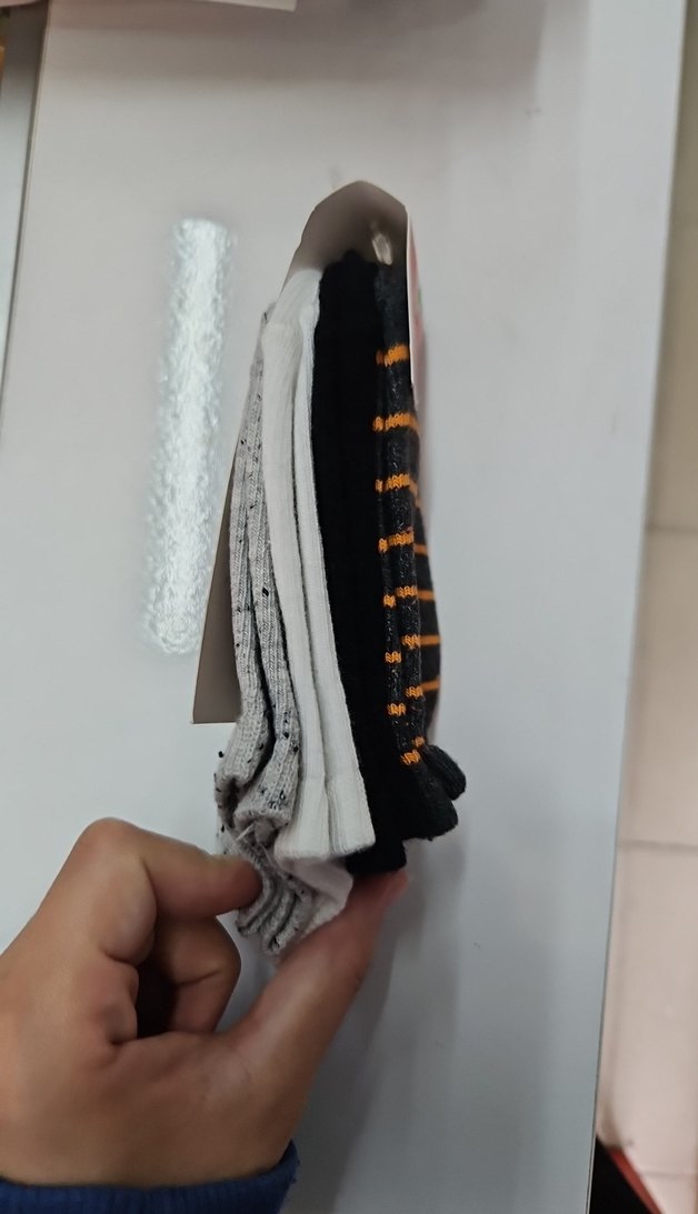 Erkek  Çocuk Siyah Çizgili Çorap - Görsel 3