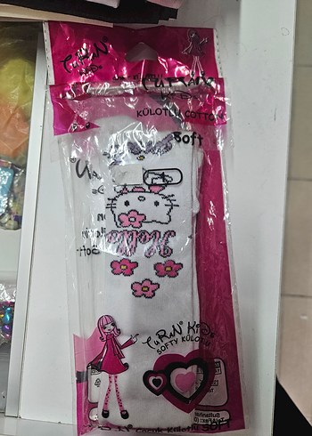 Kız Çocuk Baskılı Pastel Renkli Çorap - Görsel 2