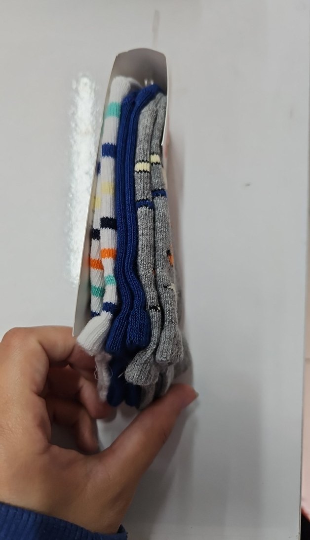 Erkek Çocuk Gri Desenli Çorap 23-26 - Görsel 3