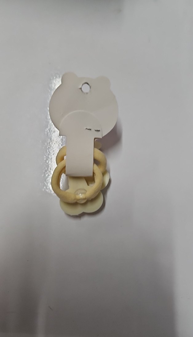 Çocuk Elastik Kiraz Desenli Saç Tokası - Görsel 2