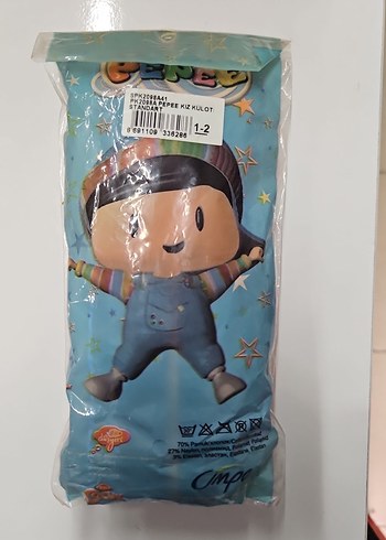 Kız Çocuk Pembe Baskılı Külotlu Çorap - Görsel 2