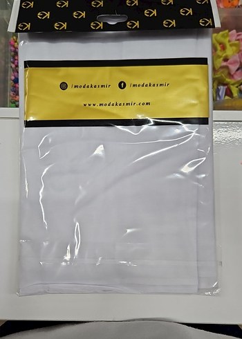 Kaşmir Beyaz Tülbent - Görsel 2