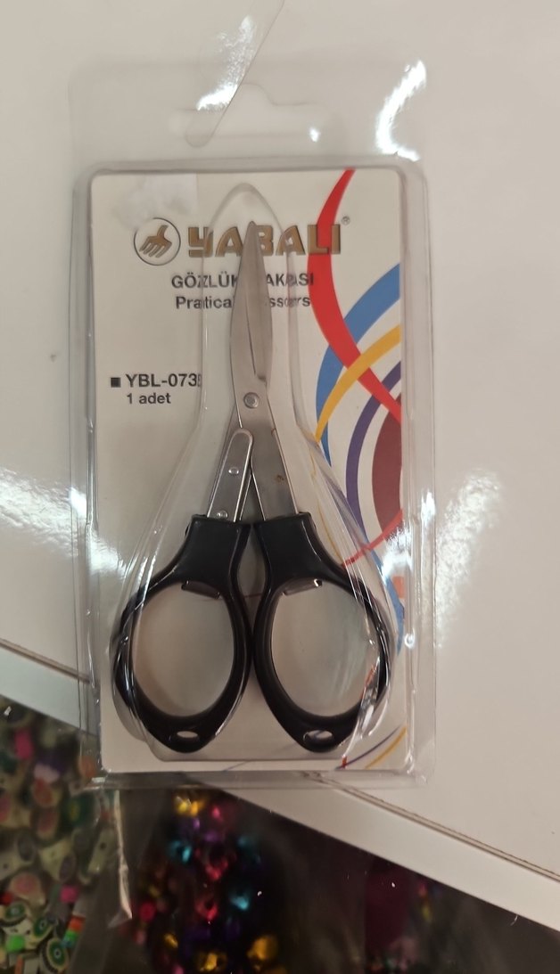 Mavi Plastik Saplı Manikür Makası - Görsel 3