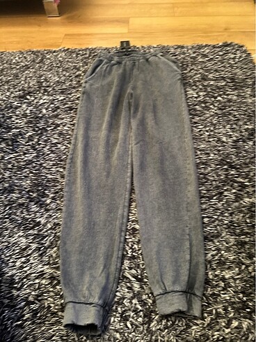 Antrasit denim görünümlü eşofman altı