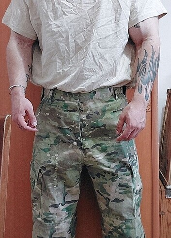 Amerikan multicam pattern kamuflaj pantolon