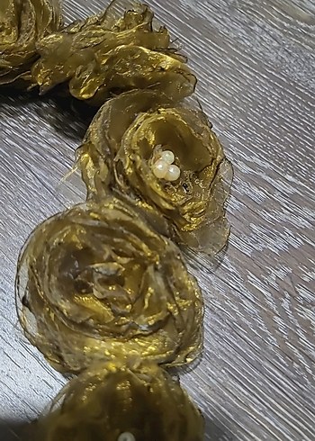 organze  kumas el yapimi çiçek - Görsel 3