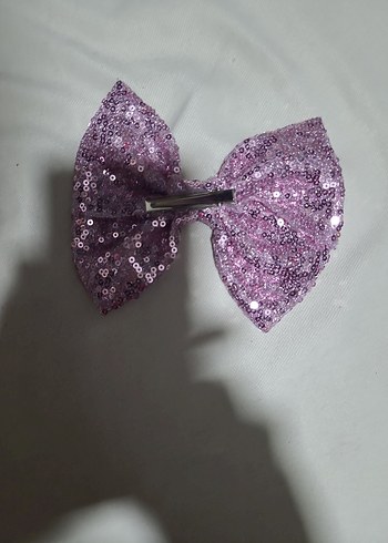 Mor Payetli Fiyonk Saç Aksesuarı - Görsel 2