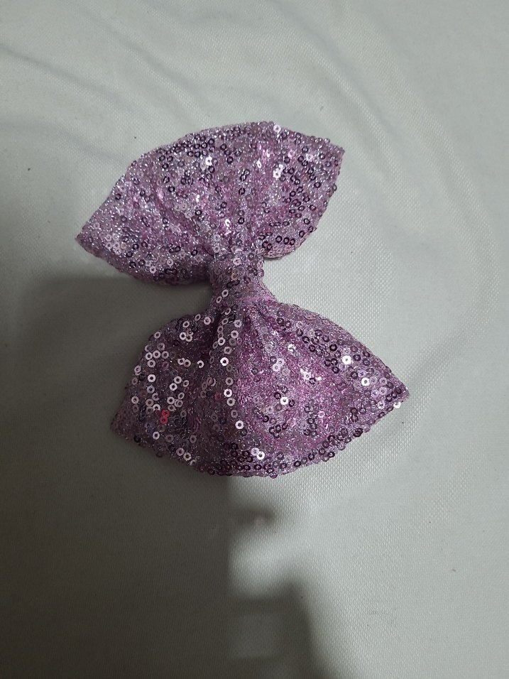 Mor Payetli Fiyonk Saç Aksesuarı - Görsel 3
