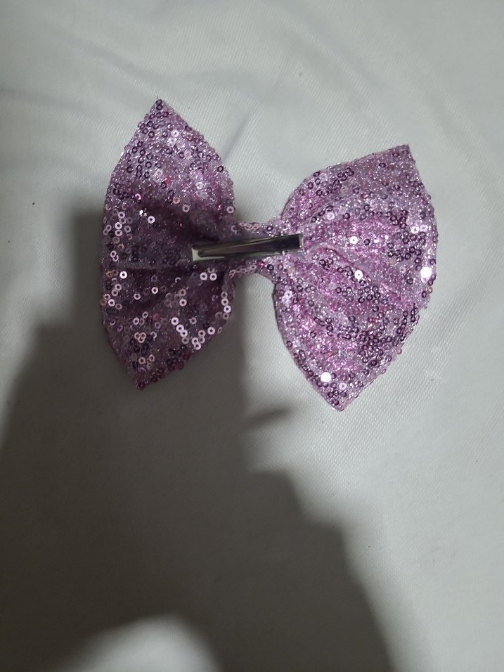Mor Payetli Fiyonk Saç Aksesuarı - Görsel 2