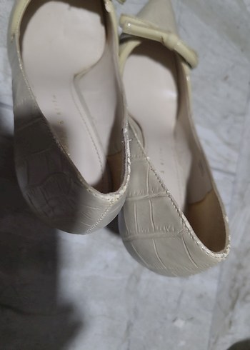 charles&Keith  markaBej  Topuklu Kadın Ayakkabı - Görsel 5