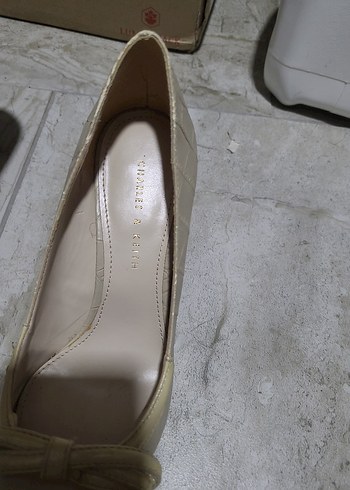 charles&Keith  markaBej  Topuklu Kadın Ayakkabı - Görsel 3