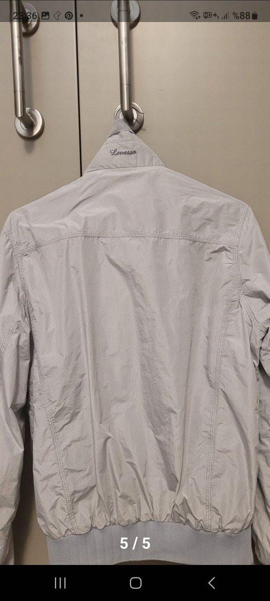 lenasso marka (Gri)  acik renk Fermuarlı Kadın Ceket - Görsel 3