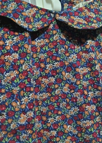 Çiçek Desenli Bohem Mini elbise - Görsel 3