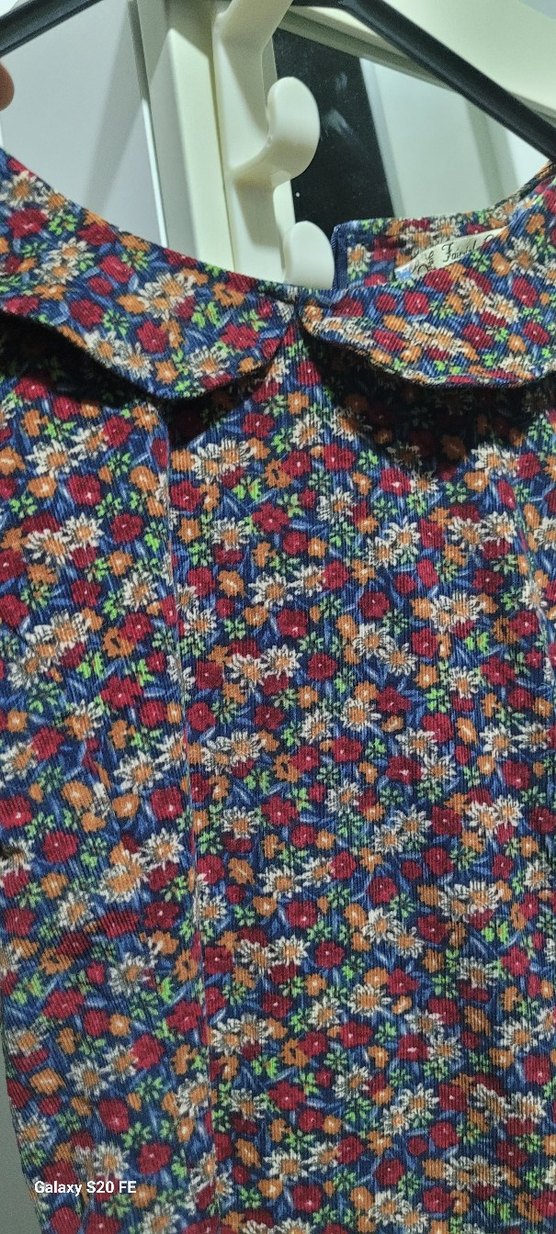 Çiçek Desenli Bohem Mini elbise - Görsel 3