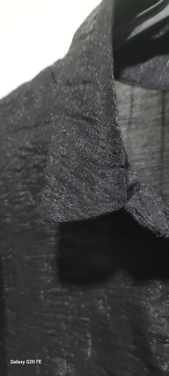 Düğmeli Siyah  Kadın Gömlek(renk daha  koyu)  marka  temsili - Görsel 3