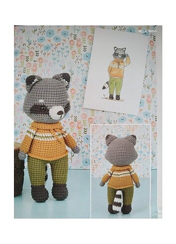 Sporcu Rakun, amigurumi 