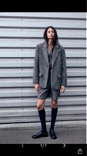 Zara tüylü blazer
