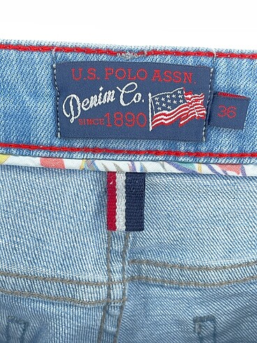 36 Beden mavi Renk U.S Polo Assn. Jean / Kot Şort %70 İndirimli.