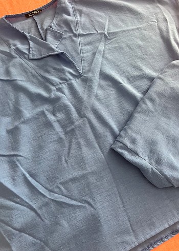 Mavi V Yaka Kısa Kollu Erkek Pijama Takımı - Görsel 3