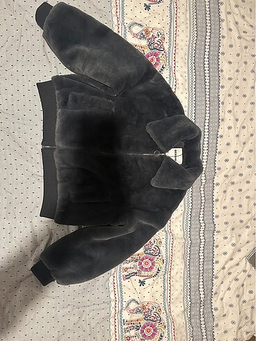 Bershka Gri Kürk